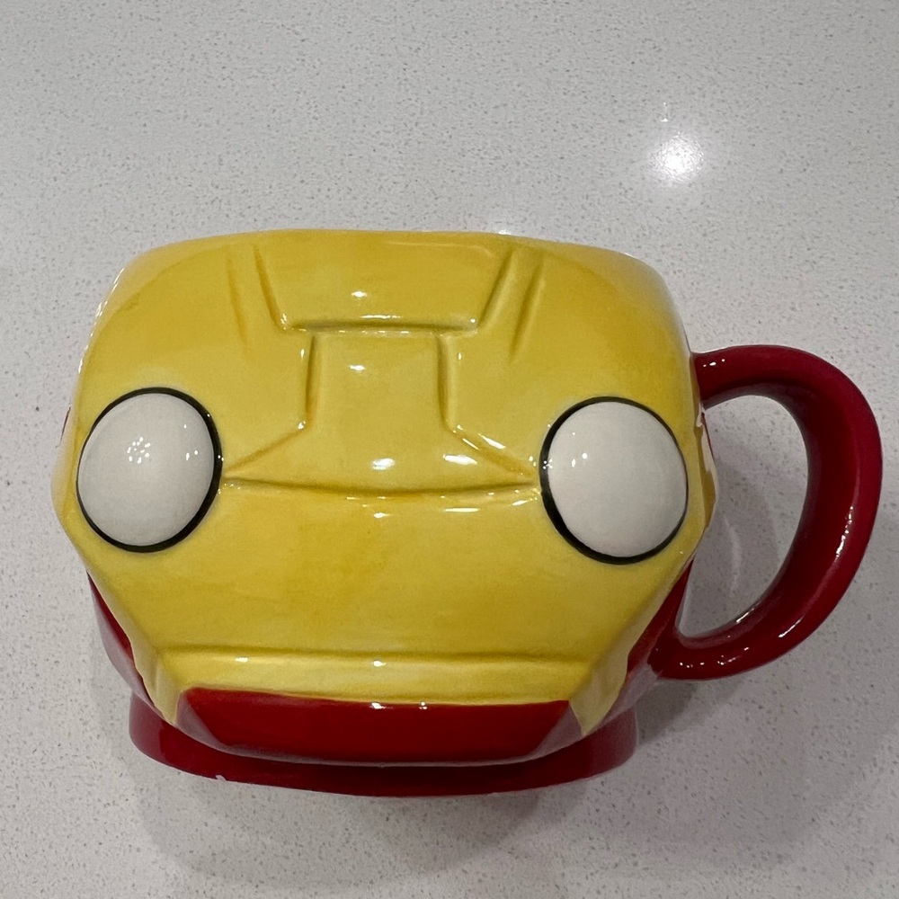 Iron Man Ceramic Cup Mug Marvel‎ Pop Funko Red Yellow